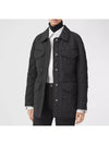 Diamond Quilted Nylon Canvas Field Jacket Black - BURBERRY - BALAAN 4