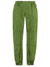 Zipper Detail Nylon Track Pants Green - BOTTEGA VENETA - BALAAN 2