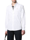 Small Fox Head Patch Classic Long Slevee Shirt White - MAISON KITSUNE - BALAAN 3