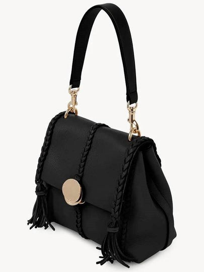 Penelope Leather Shoulder Bag Black - CHLOE - BALAAN 2