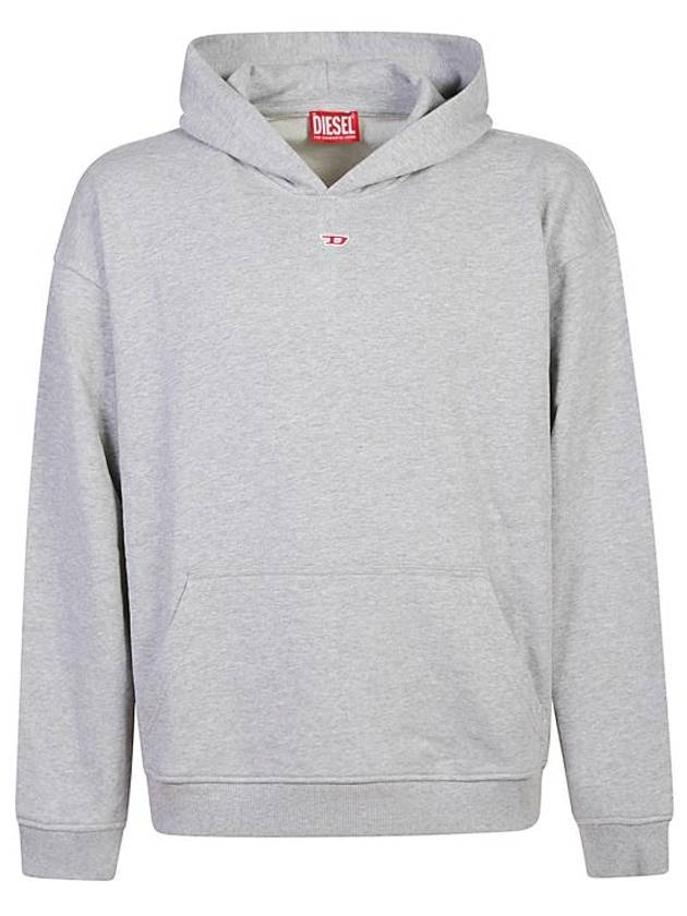 D Logo Patch Hoodie Grey - DIESEL - BALAAN 2