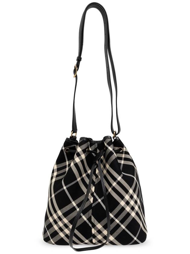 Check Medium Bucket Bag Black - BURBERRY - BALAAN 2