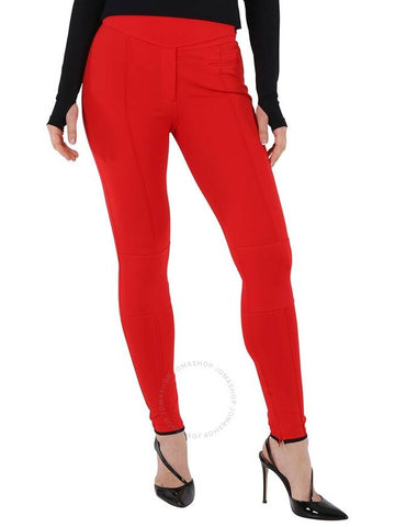 Burberry Ladies Bright Red  Stretch Crepe Jersey Jodhpurs, Brand Size 2 (US Size 0) - BURBERRY - BALAAN 1