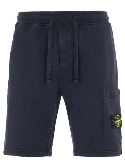 Men's Wappen Patch Bermuda Shorts Navy - STONE ISLAND - BALAAN 2