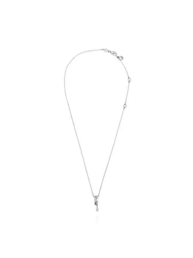 Dextera Rhodium Necklace White - SWAROVSKI - BALAAN 3