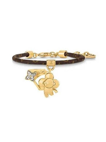 Vivienne Monogram Bracelet Gold Brown - LOUIS VUITTON - BALAAN 1