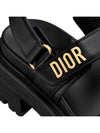 Dioract Platform Lambskin Sandals Black - DIOR - BALAAN 5