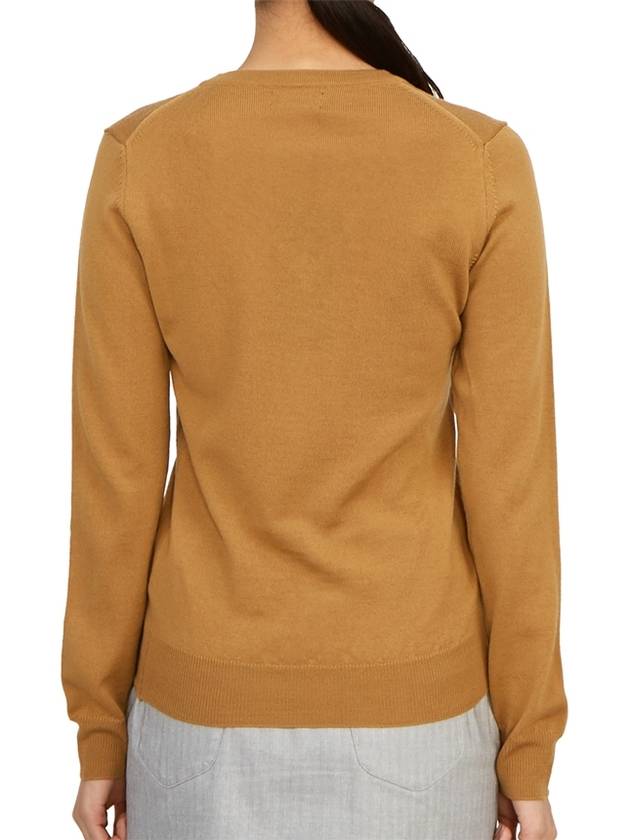 Amaya V-Neck Knit Top Chipmunk - J.LINDEBERG - BALAAN 5