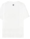 Men's Trichromia Logo Print Short Sleeve T-Shirt White - STONE ISLAND - BALAAN.