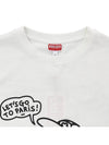 Women Boke Boy Classic Cotton Short Sleeve T-Shirt White - KENZO - BALAAN 5