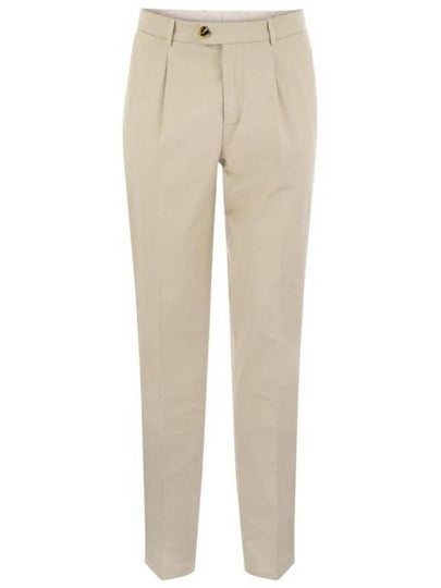 Lace Sure Fit Cotton Straight Pants Light Beige - BRUNELLO CUCINELLI - BALAAN 2