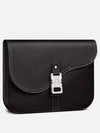 Saddle A4 Grained Calfskin Pouch Black - DIOR - BALAAN 3