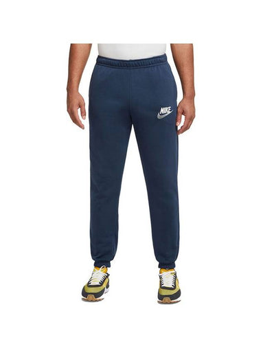 Men's Club French Terry Track Pants Navy - NIKE - BALAAN 1