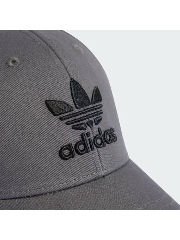 Trefoil Ball Cap Grey - ADIDAS - BALAAN 4