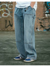 Wide carpenter denim pants light blue FDP105 - FLUKE - BALAAN 3