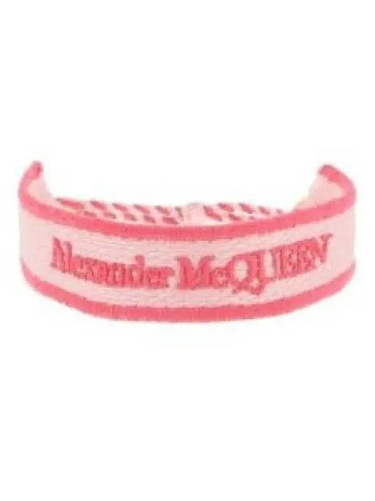 Skull Logo Fabric Bracelet Pink - ALEXANDER MCQUEEN - BALAAN 2