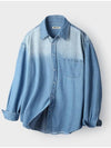 Biowashing Snap Denim Shirt Medium Blue - INDUST - BALAAN 5