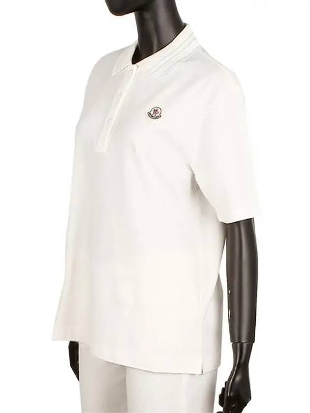 Logo Patch PK Shirt White - MONCLER - BALAAN 2