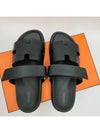 Chypre Calfskin Sandals Black - HERMES - BALAAN 6