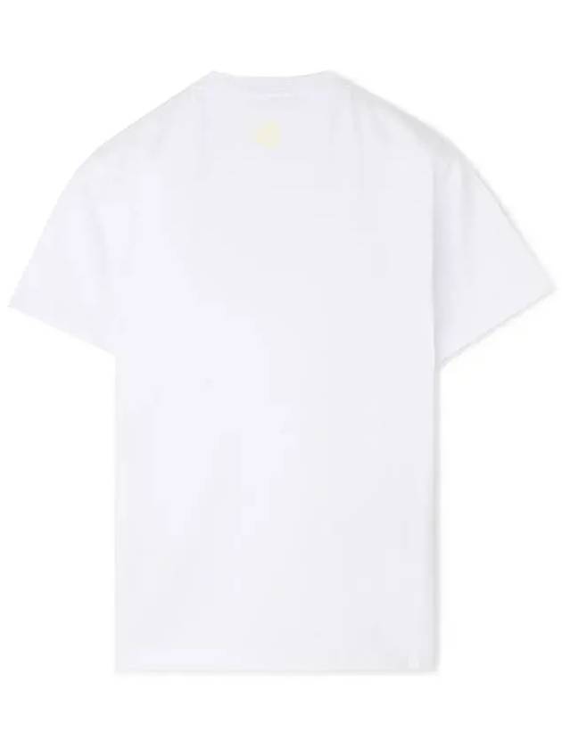 Motion Saturation One Garment Dyed Short Sleeve T-Shirt White - STONE ISLAND - BALAAN 3