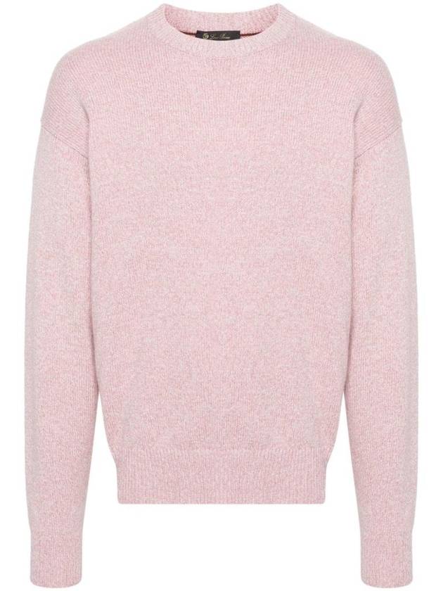 Washiba Crewneck Knit Top Pink - LORO PIANA - BALAAN 1