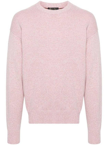 Washiba Crewneck Knit Top Pink - LORO PIANA - BALAAN 1