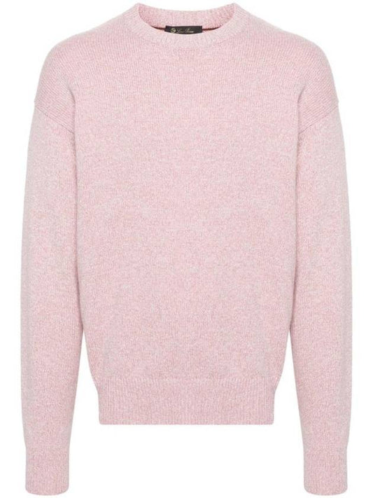 Washiba Crewneck Knit Top Pink - LORO PIANA - BALAAN 1