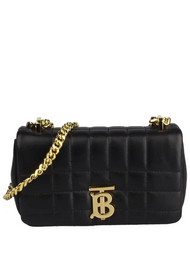 Quilted Lula Mini Leather Cross Bag Black - BURBERRY - BALAAN 2