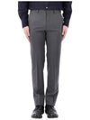 Men's Mayer Stretch Wool Straight Pants Grey - THEORY - BALAAN 3