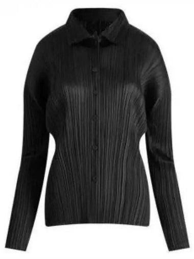 PLEATS PLEASE PP48 JJ105 15 Pleated Button Shirt - ISSEY MIYAKE - BALAAN 1