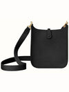 Evelyn Mini TPM Clemence Black Gold Plated - HERMES - BALAAN 3