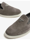 Suede Loafers Grey - PRADA - BALAAN 3