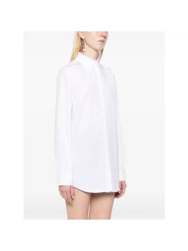 Point collar cotton shirt MK1818SOOO10RG F0009 - MIU MIU - BALAAN 4