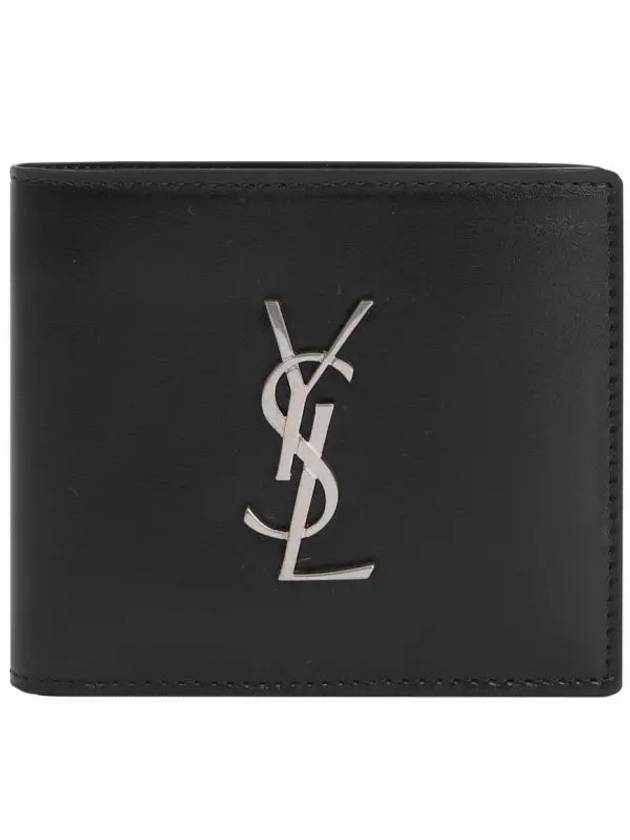 East/West Wallet In Smooth Leather Black - SAINT LAURENT - BALAAN 2