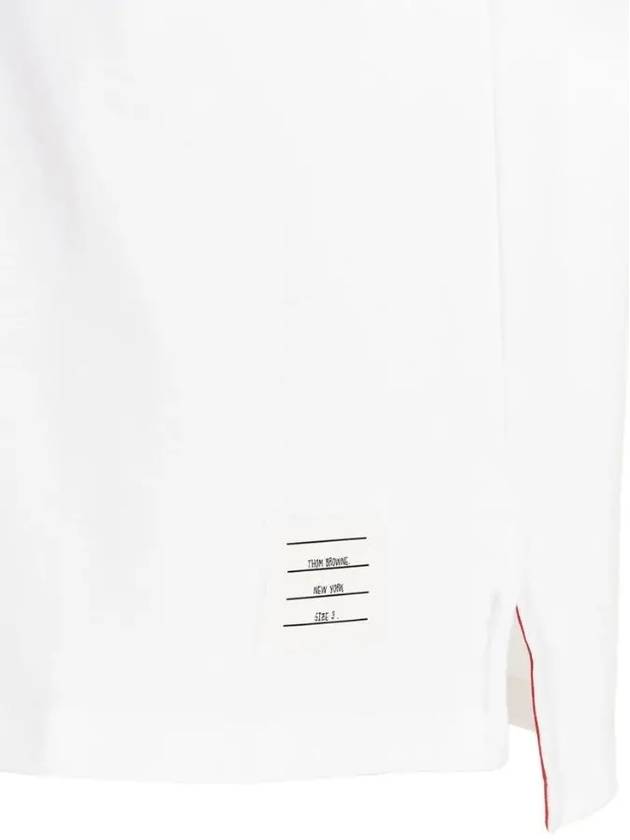 Cotton Oversized Pocket Short Sleeve T-Shirt White - THOM BROWNE - BALAAN 5