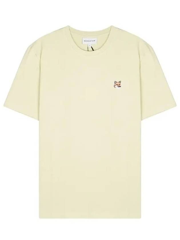 Fox Head Patch Classic Short Sleeve T-Shirt Yellow - MAISON KITSUNE - BALAAN 2