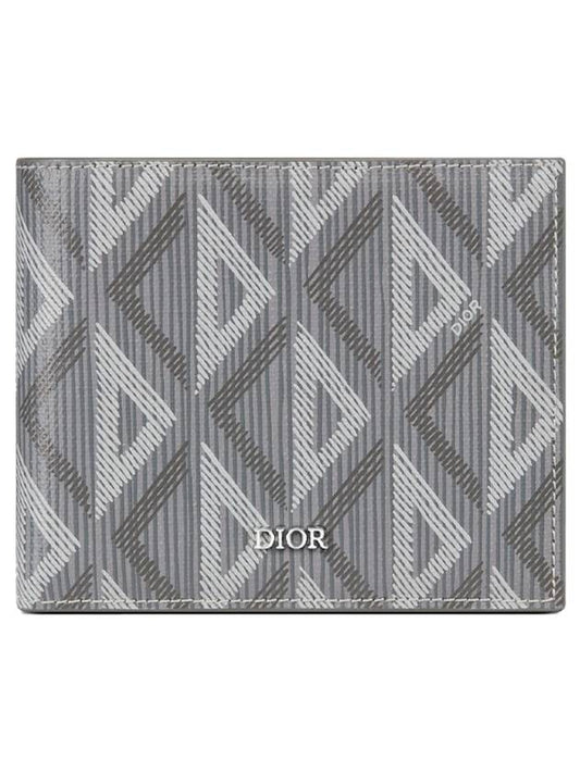 CD Diamond Canvas Half Wallet Grey - DIOR - BALAAN 1