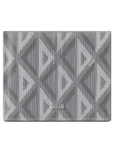 CD Diamond Canvas Half Wallet Grey - DIOR - BALAAN 1