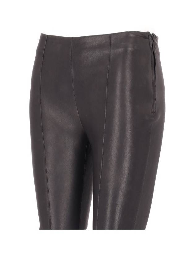 SIGNE LEGGINGS WITH SLIT STRETCH NAPPA SHINE - ANN DEMEULEMEESTER - BALAAN 2