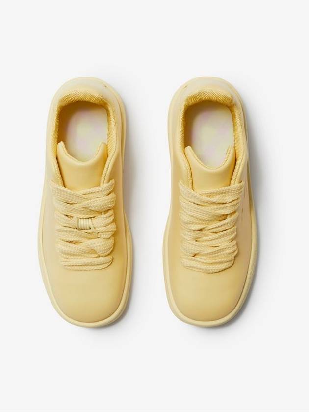 Bubble Leather Low-Top Sneakers Yellow - BURBERRY - BALAAN 4