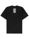 Ashed Washing Logo Short Sleeve T Shirt Black - PEOPLE OF THE WORLD - BALAAN 4