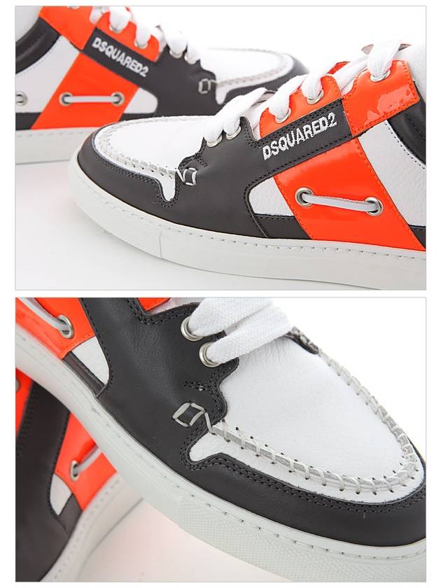 Dsquared SN132 V065 22 Neon Color New Boat Sneakers - DSQUARED2 - BALAAN 4