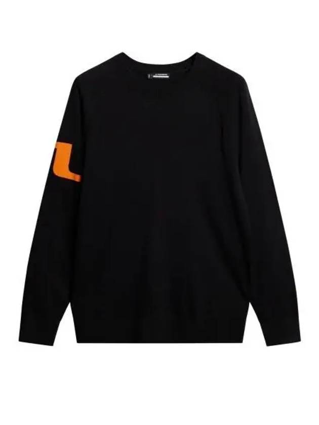 Men's Gusten Knit Sweater Black - J.LINDEBERG - BALAAN 2