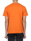 Logo Patch Short Sleeves T-Shirt Orange - STONE ISLAND - BALAAN 5