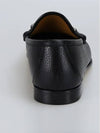 Horsesbit Nestor Grain Leather Loafers Black - GUCCI - BALAAN 5