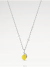 LV Fruits Limon Pendant Necklace Silver - LOUIS VUITTON - BALAAN 3