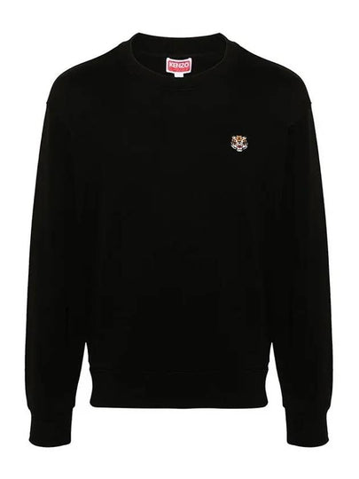 Lucky Tiger Embroidered Sweatshirt Black - KENZO - BALAAN 2