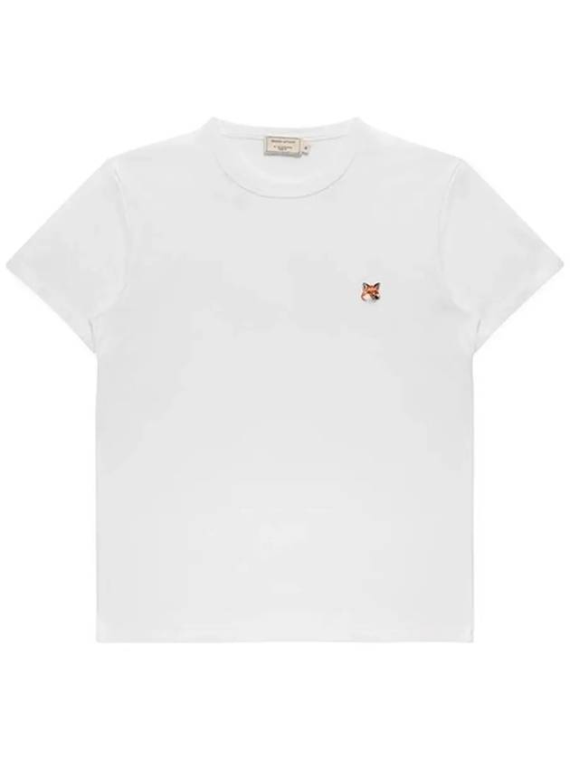 Fox Head Patch Classic Short Sleeve T-Shirt White - MAISON KITSUNE - BALAAN 6