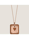 Small Heart Necklace Rose Gold - HERMES - BALAAN 2