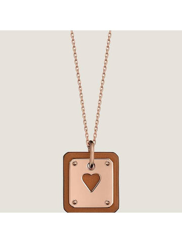 Small Heart Necklace Rose Gold - HERMES - BALAAN 1